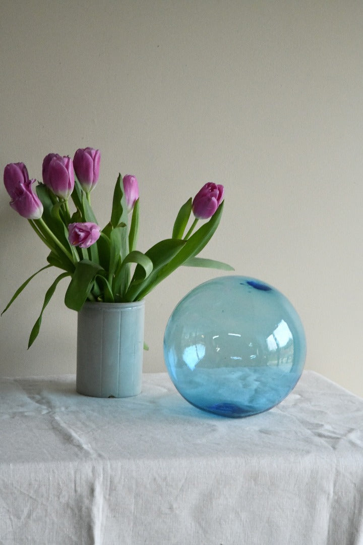 Vintage Large Blue Glass Float