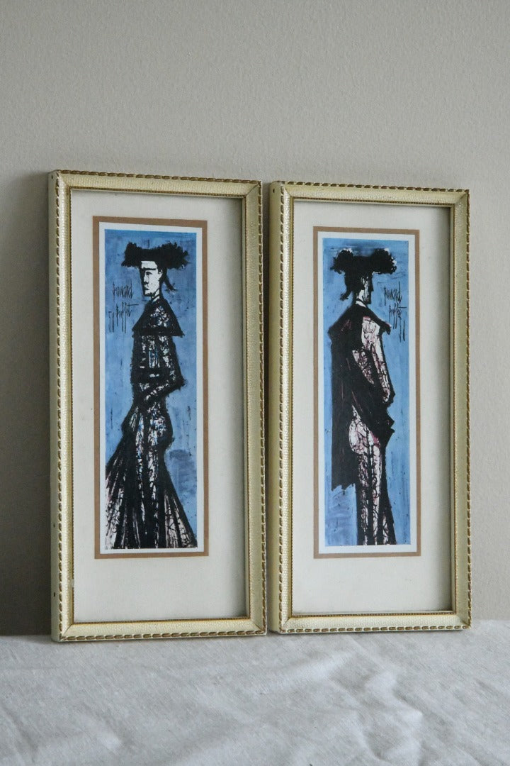 Pair Small Bernard Buffet Matador Prints