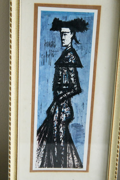 Pair Small Bernard Buffet Matador Prints