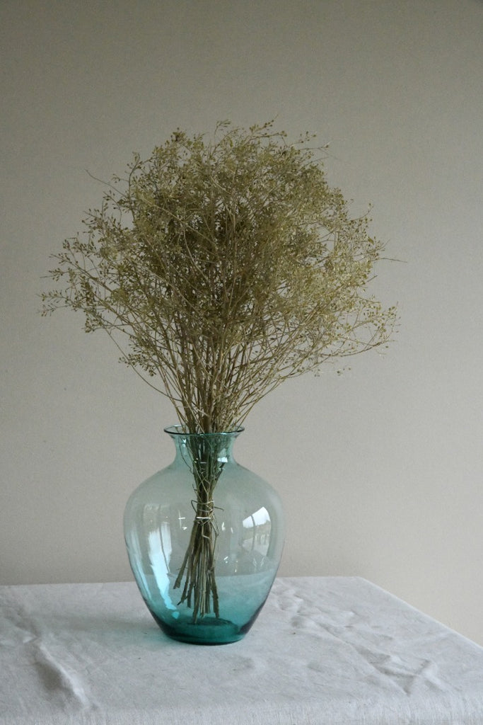 Retro Green Glass Vase