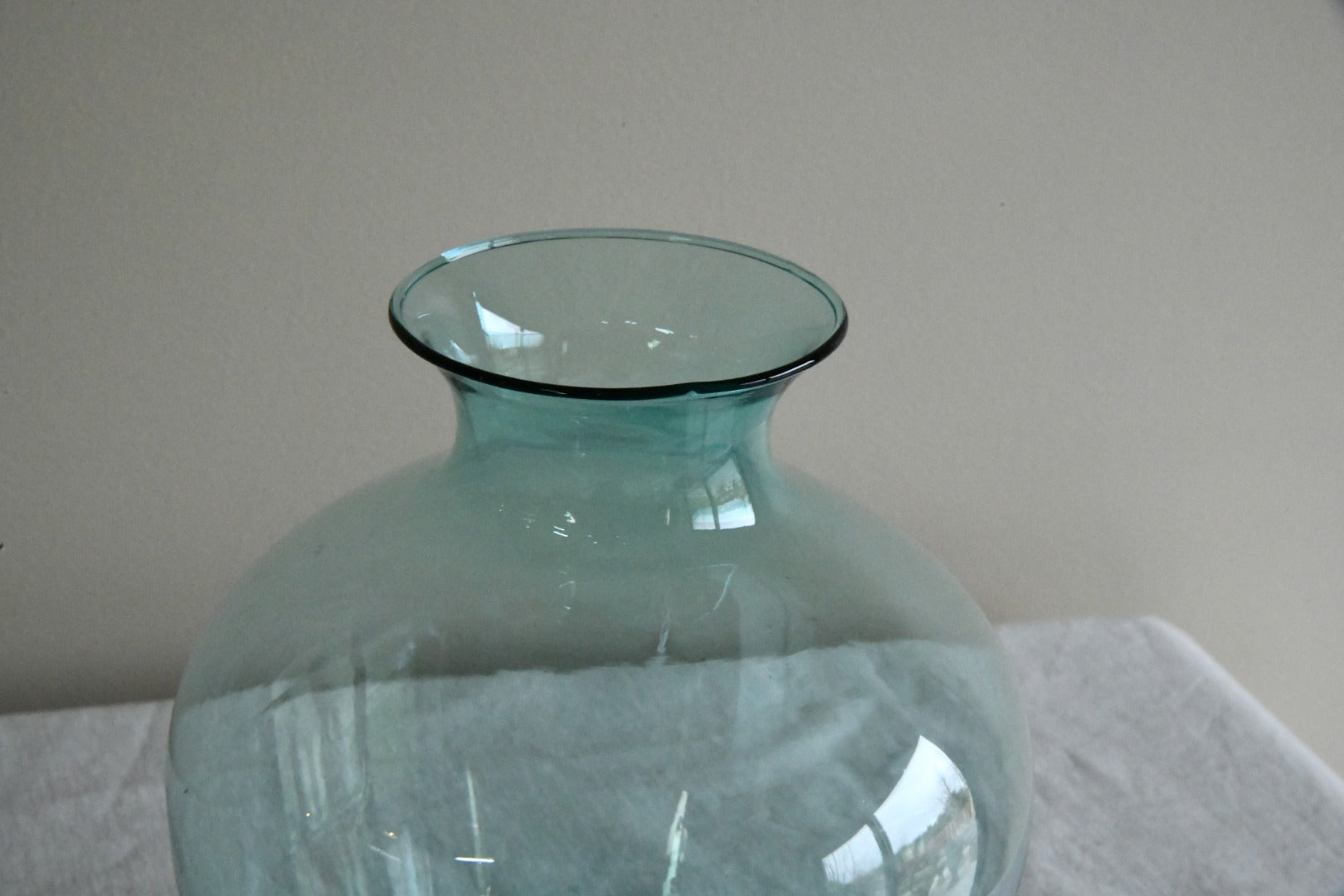 Retro Green Glass Vase