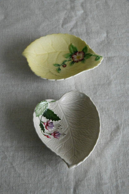 Carlton Ware & Crown Devon Small Leaf Dishes