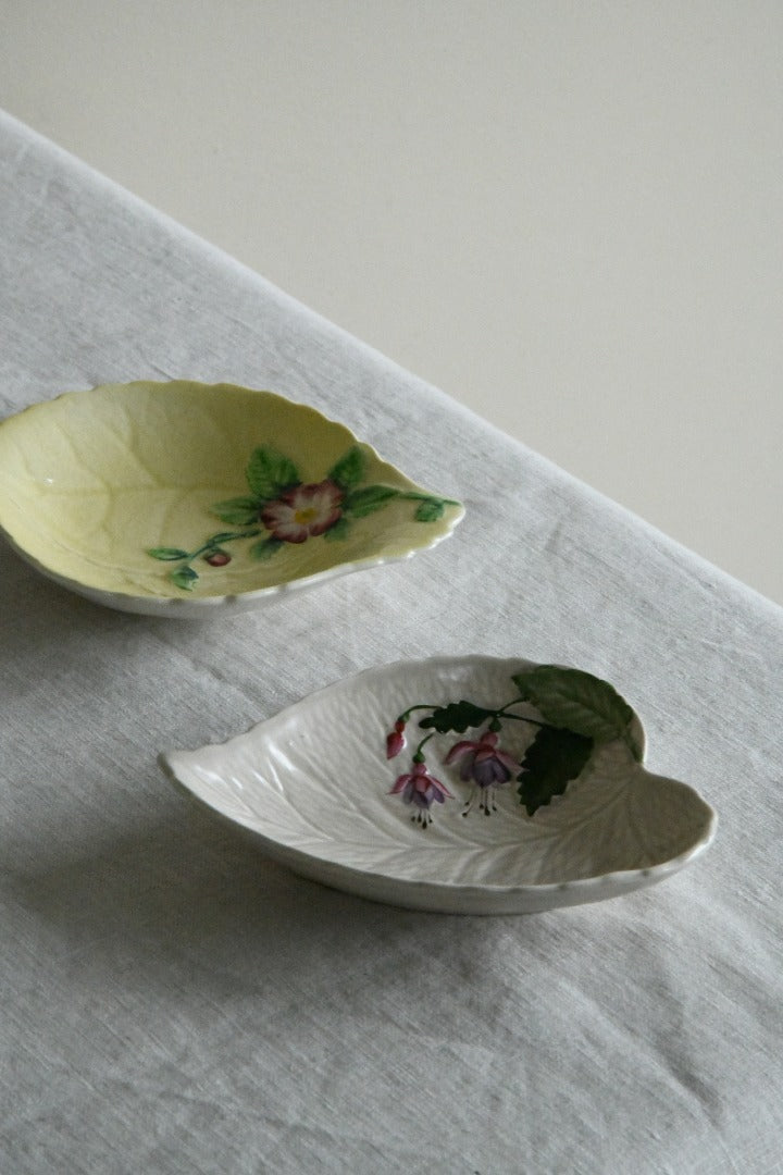 Carlton Ware & Crown Devon Small Leaf Dishes