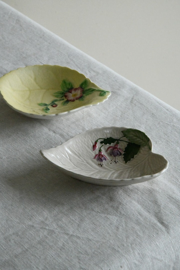 Carlton Ware & Crown Devon Small Leaf Dishes