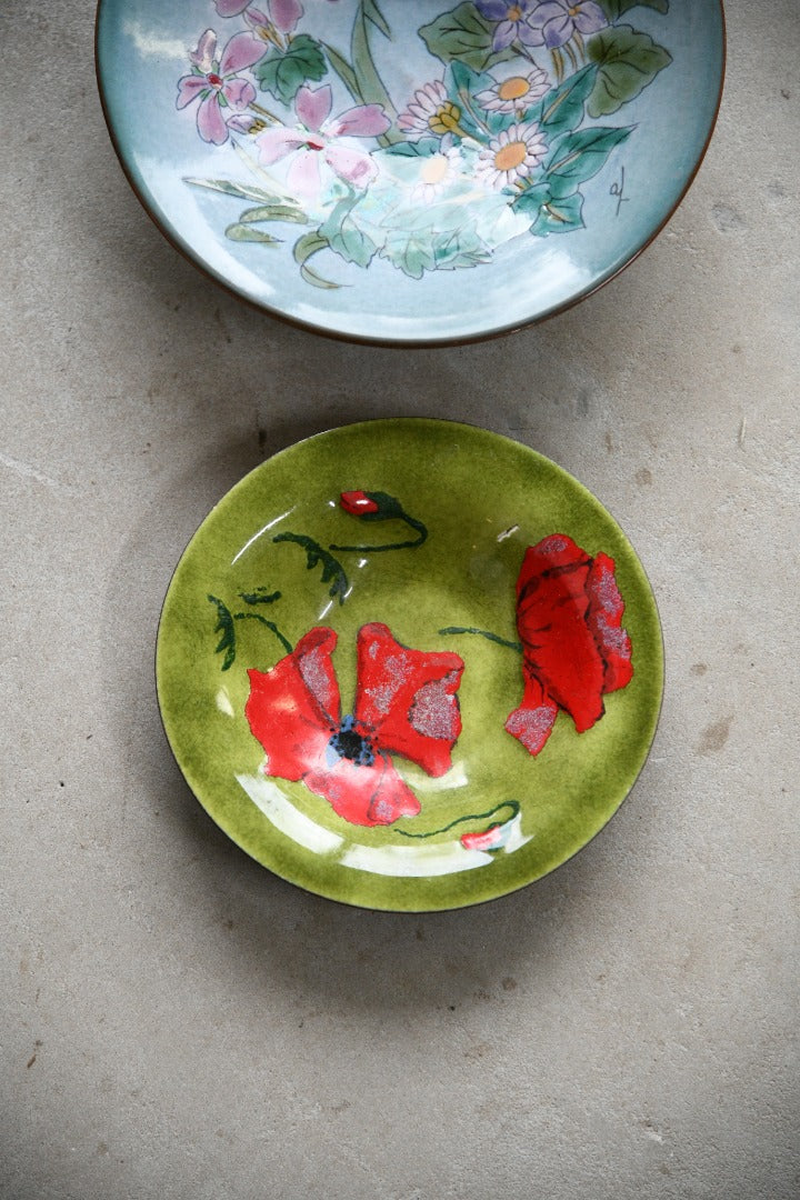 Pair Vintage Floral Bowls