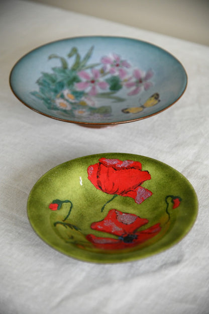 Pair Vintage Floral Bowls