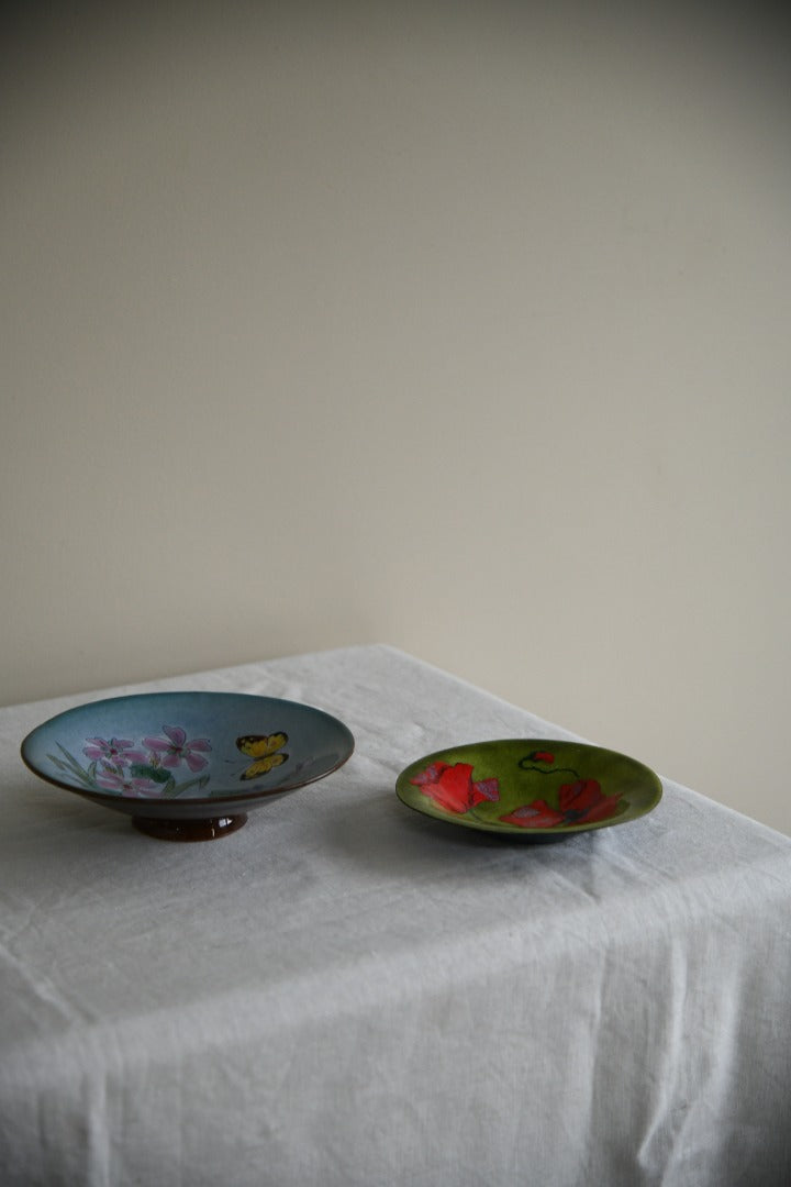 Pair Vintage Floral Bowls