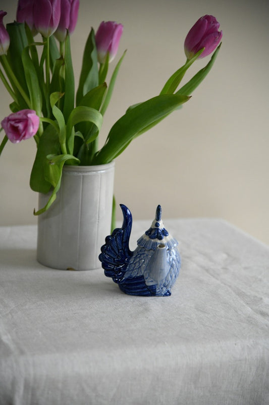 Blue & White Miniature Chicken Teapot