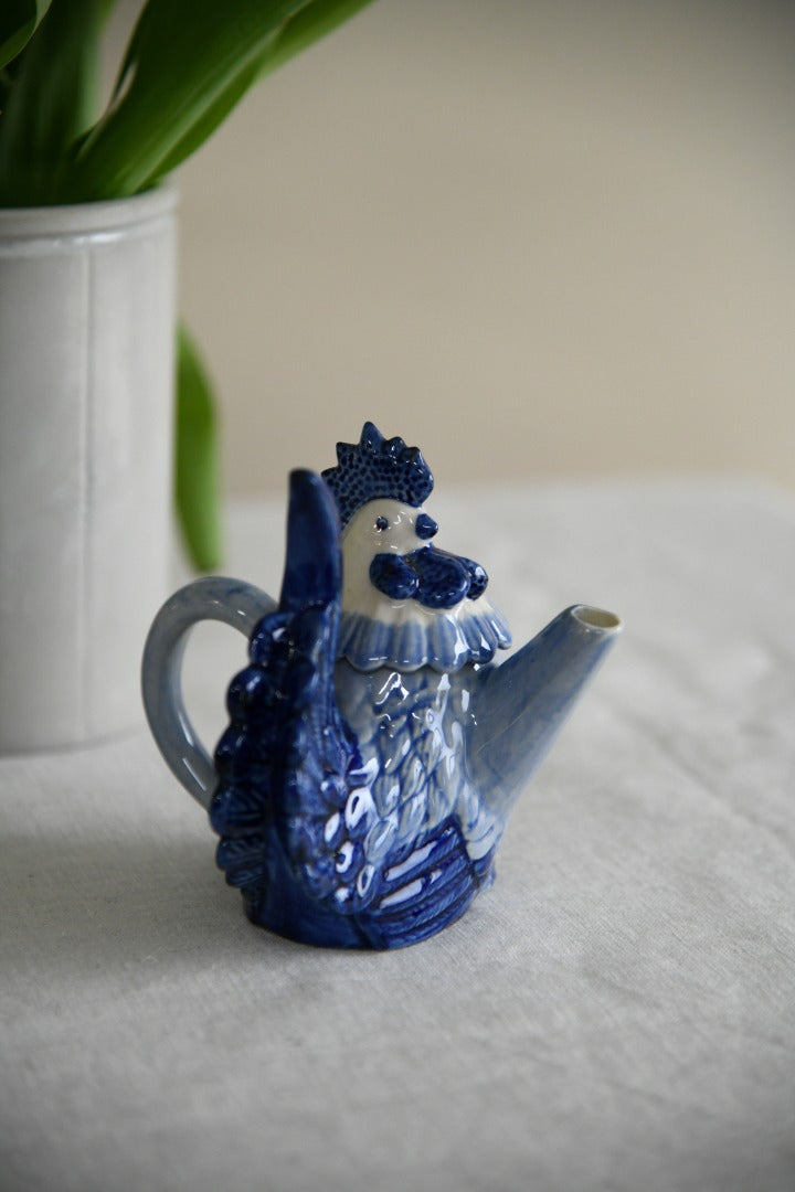 Blue & White Miniature Chicken Teapot
