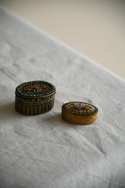 Small Vintage Trinket Pots