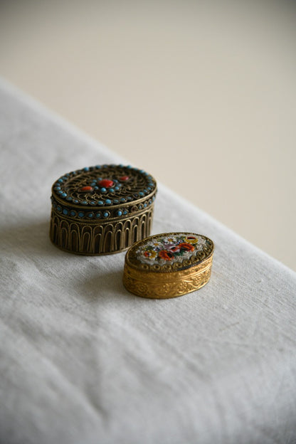 Small Vintage Trinket Pots