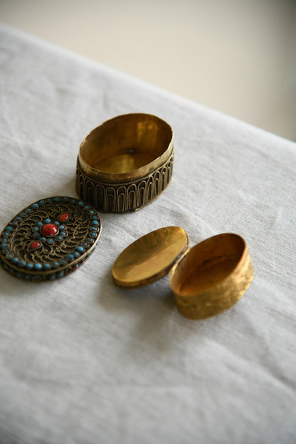 Small Vintage Trinket Pots