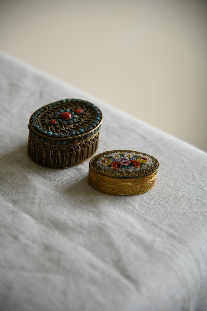 Small Vintage Trinket Pots