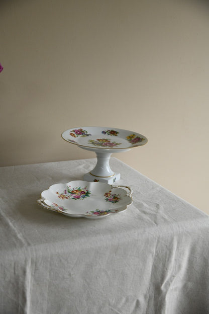 Limoges China Cake Stand