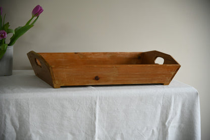 Large Rustic Pine Serving Tray