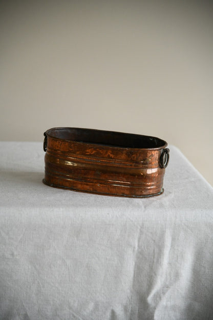 Vintage Copper Plant Trough