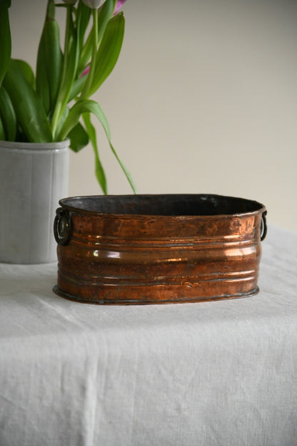 Vintage Copper Plant Trough