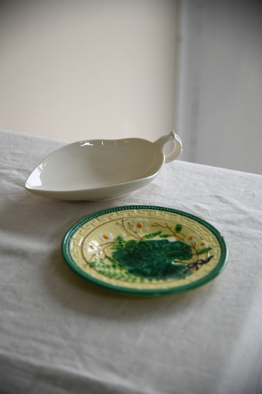 Spode Jug & Majolica Plate