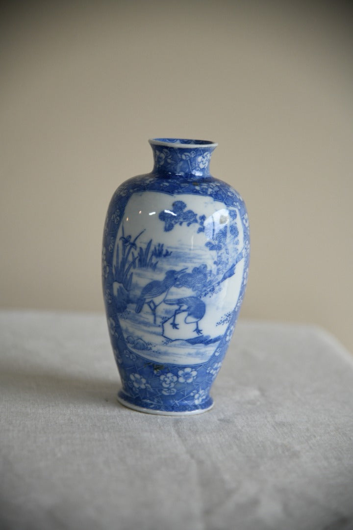 Blue & White Oriental Vase