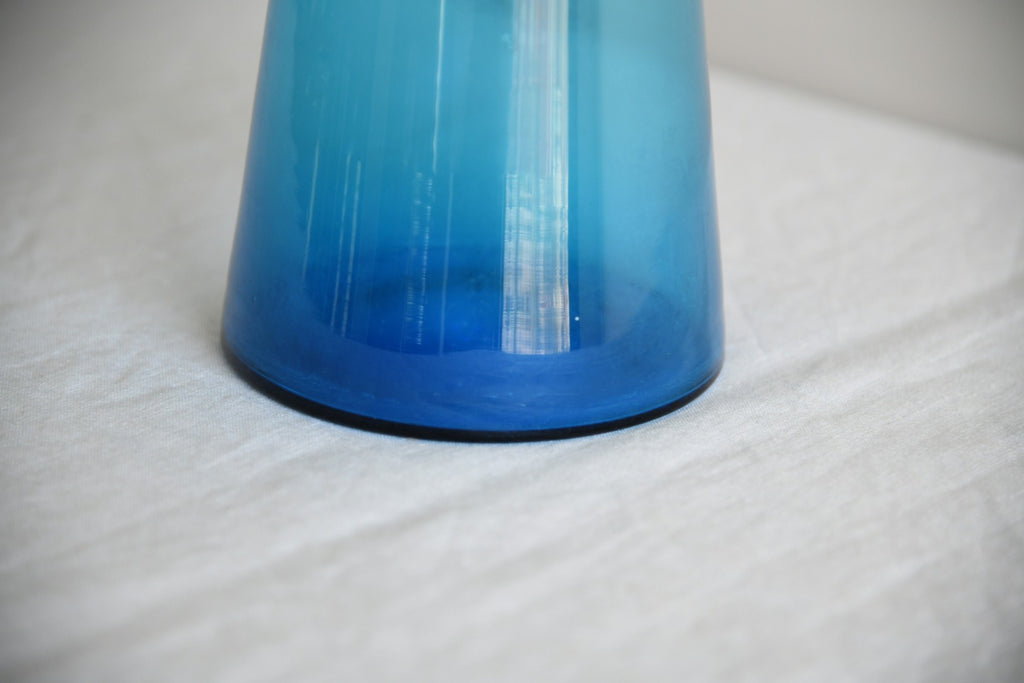 Empoli Blue Glass Genie Bottle
