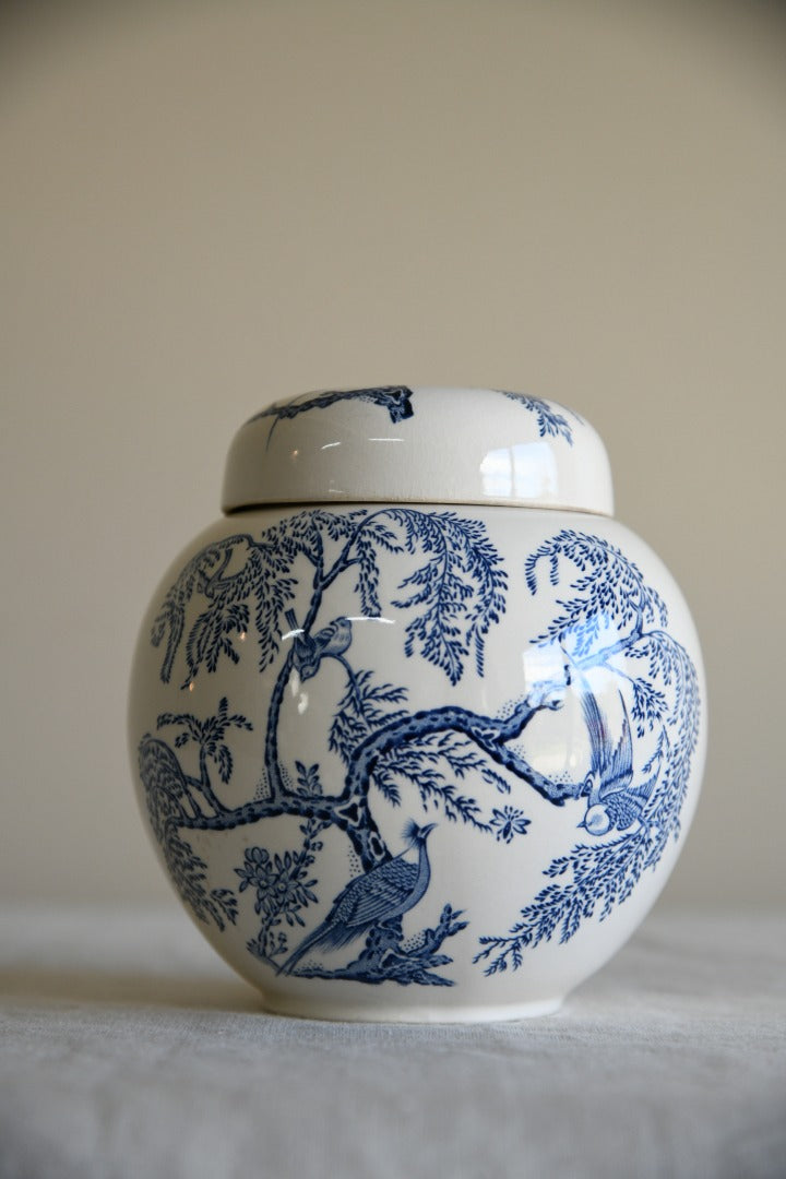 Vintage Masons Koro Blue & White Ginger Jar