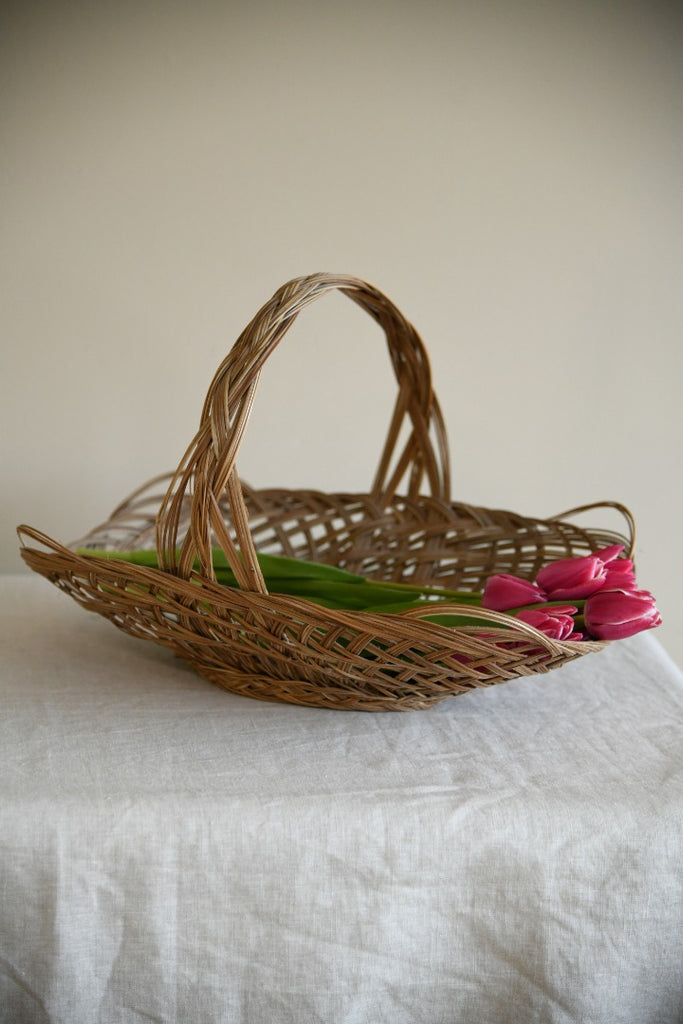 Vintage Wicker Flower Basket