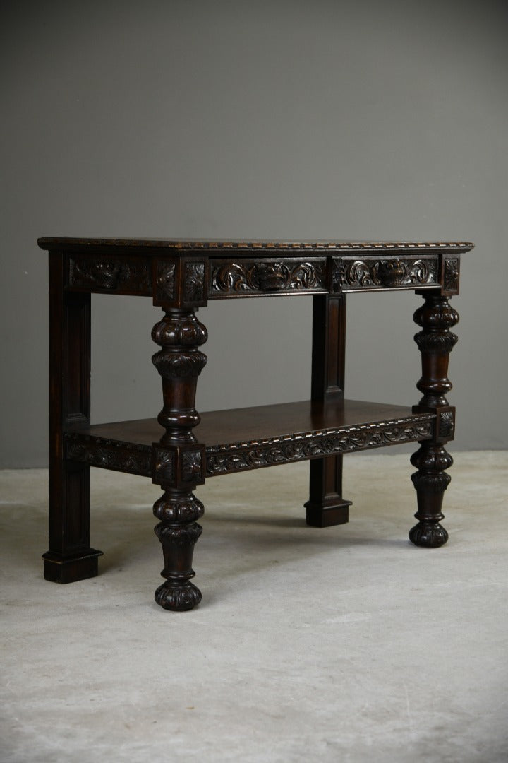 Victorian Carved Oak Buffet