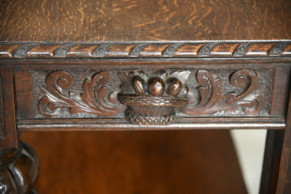 Victorian Carved Oak Buffet