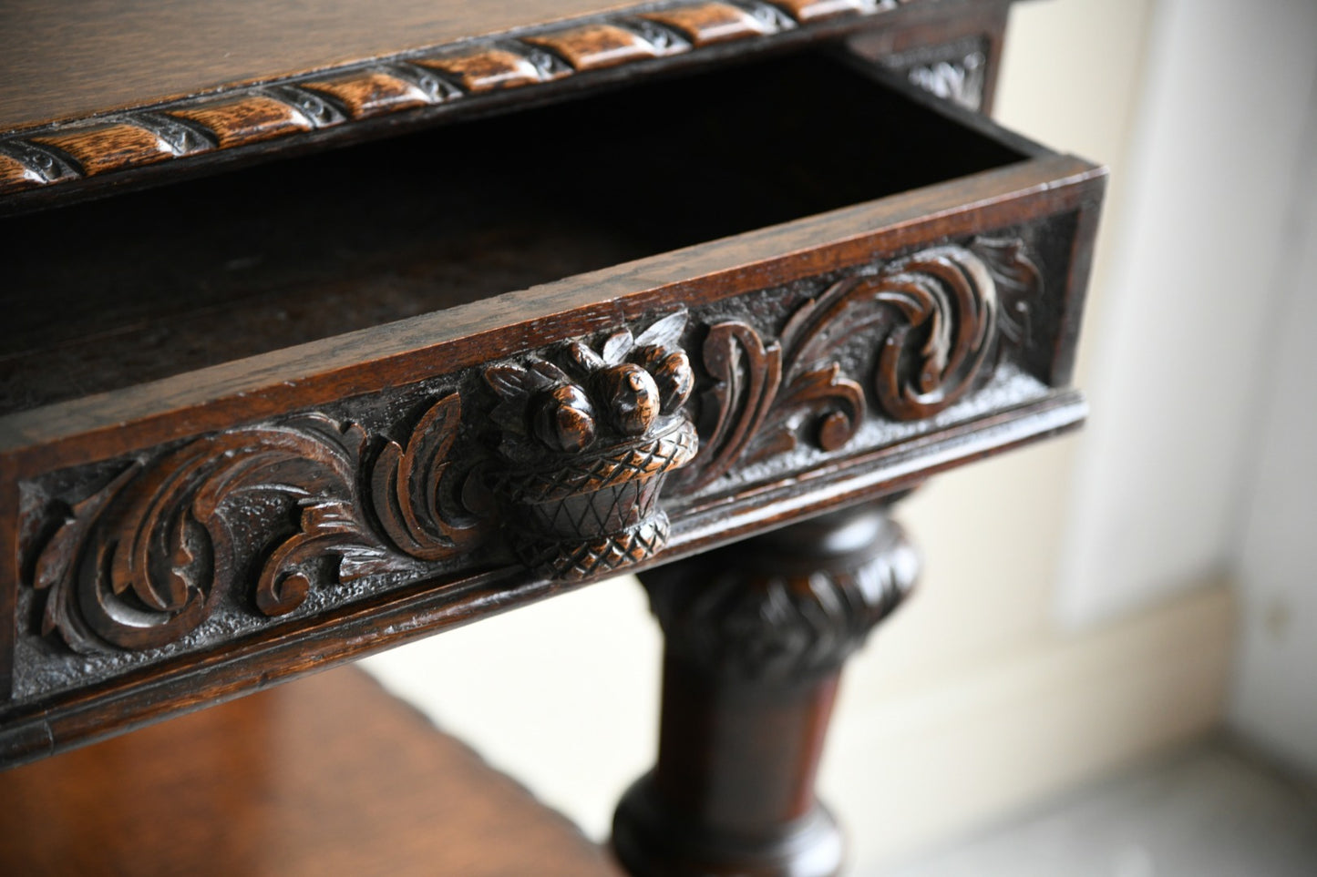 Victorian Carved Oak Buffet