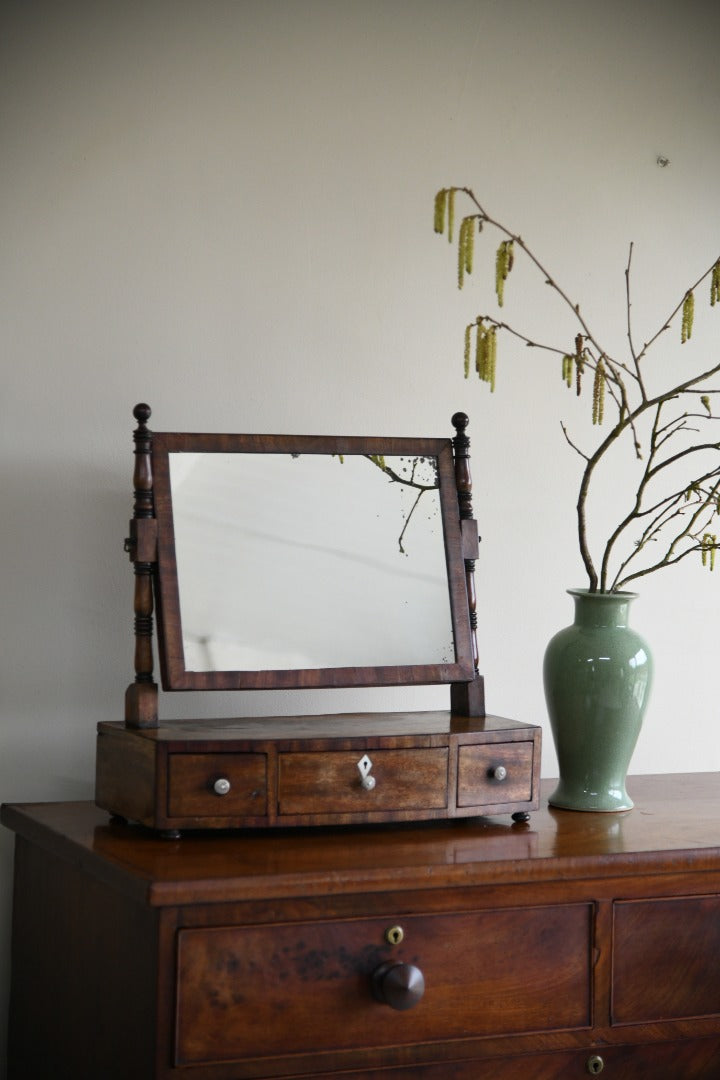 Early 19th Century Mahogany Toilet Mirror