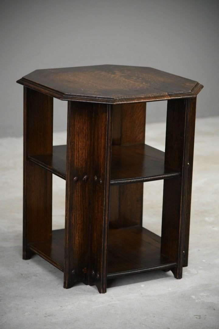 Early 20th Century Square Oak Coffee Table