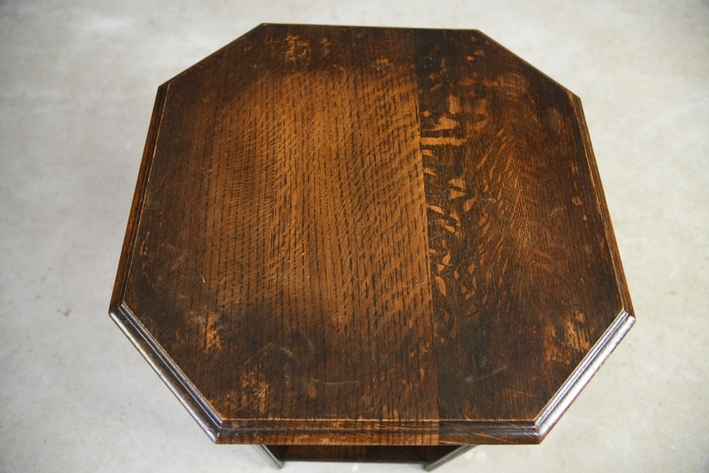 Early 20th Century Square Oak Coffee Table