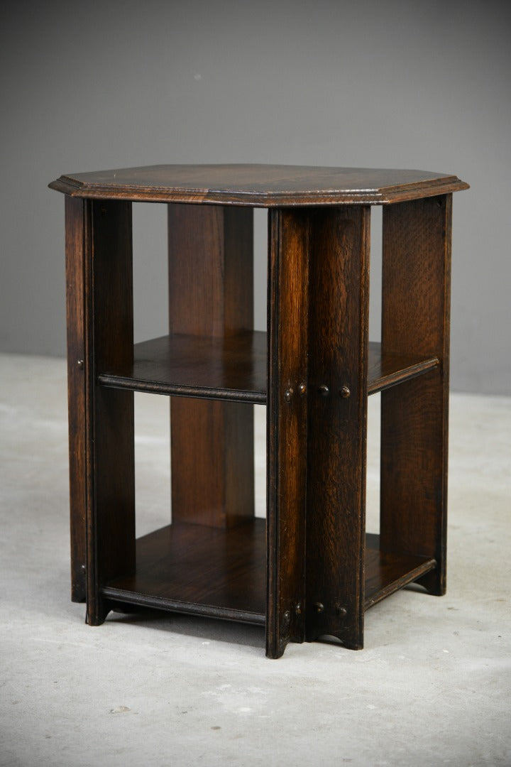 Early 20th Century Square Oak Coffee Table