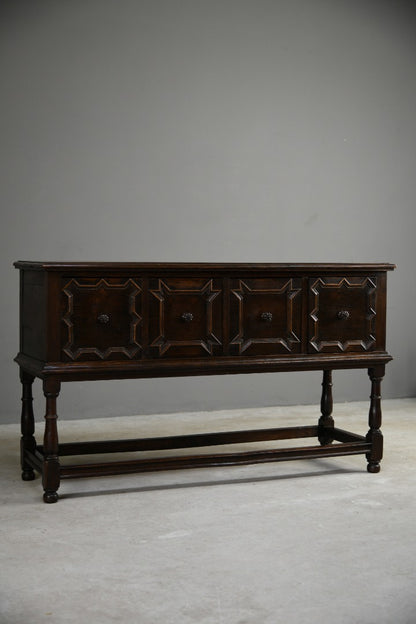 Jacobean Style Oak Side Table