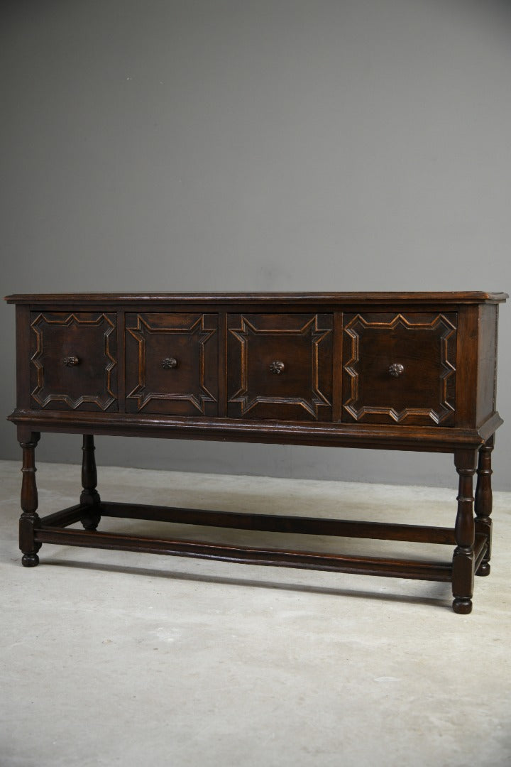 Jacobean Style Oak Side Table