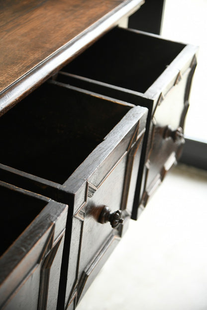 Jacobean Style Oak Side Table