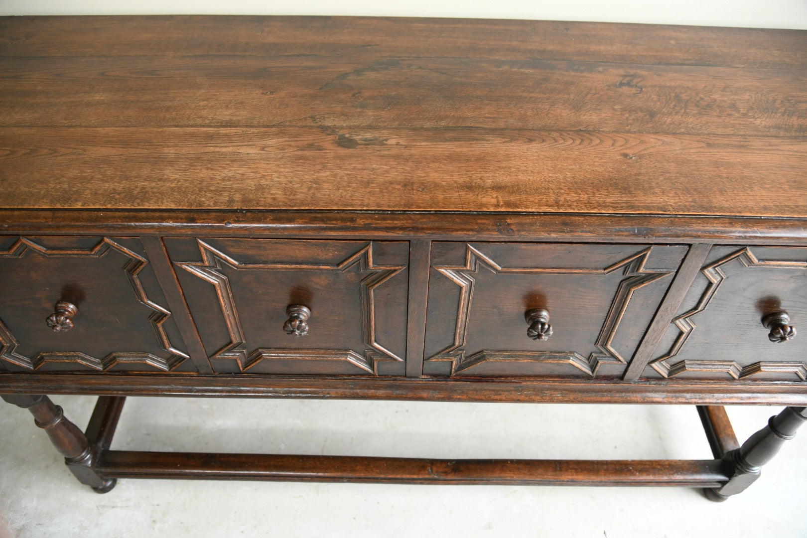 Jacobean Style Oak Side Table