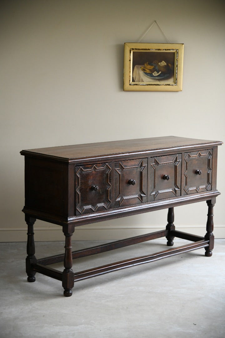 Jacobean Style Oak Side Table