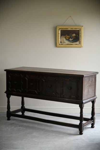 Jacobean Style Oak Side Table