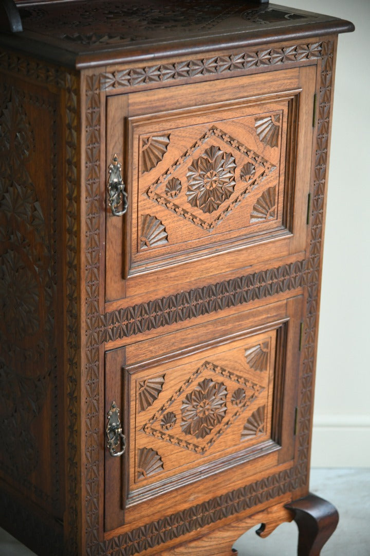 Anglo Indian Teak Carved Cabinet