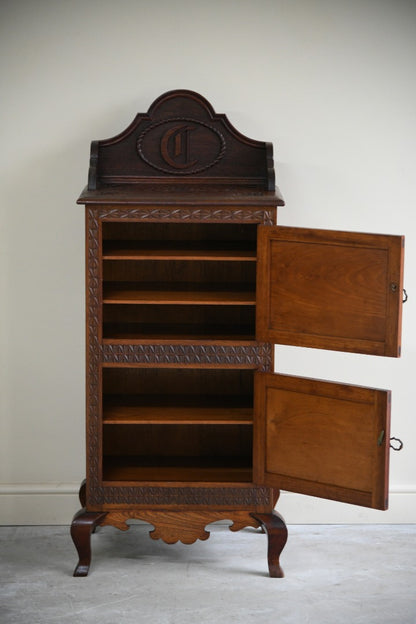 Anglo Indian Teak Carved Cabinet