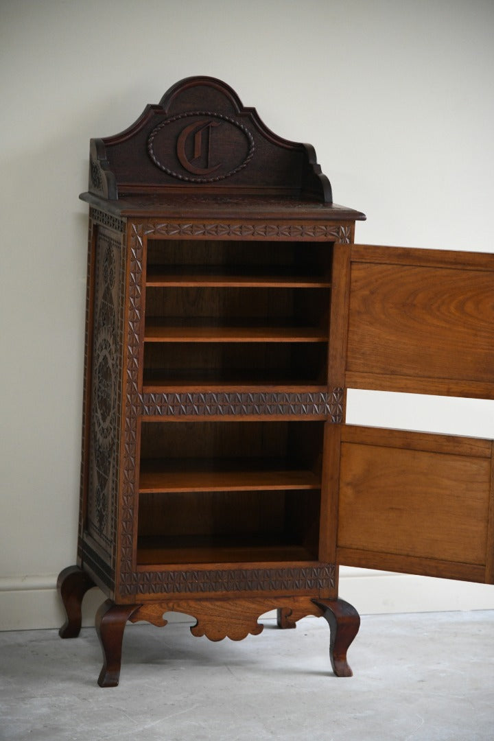 Anglo Indian Teak Carved Cabinet