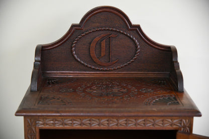 Anglo Indian Teak Carved Cabinet