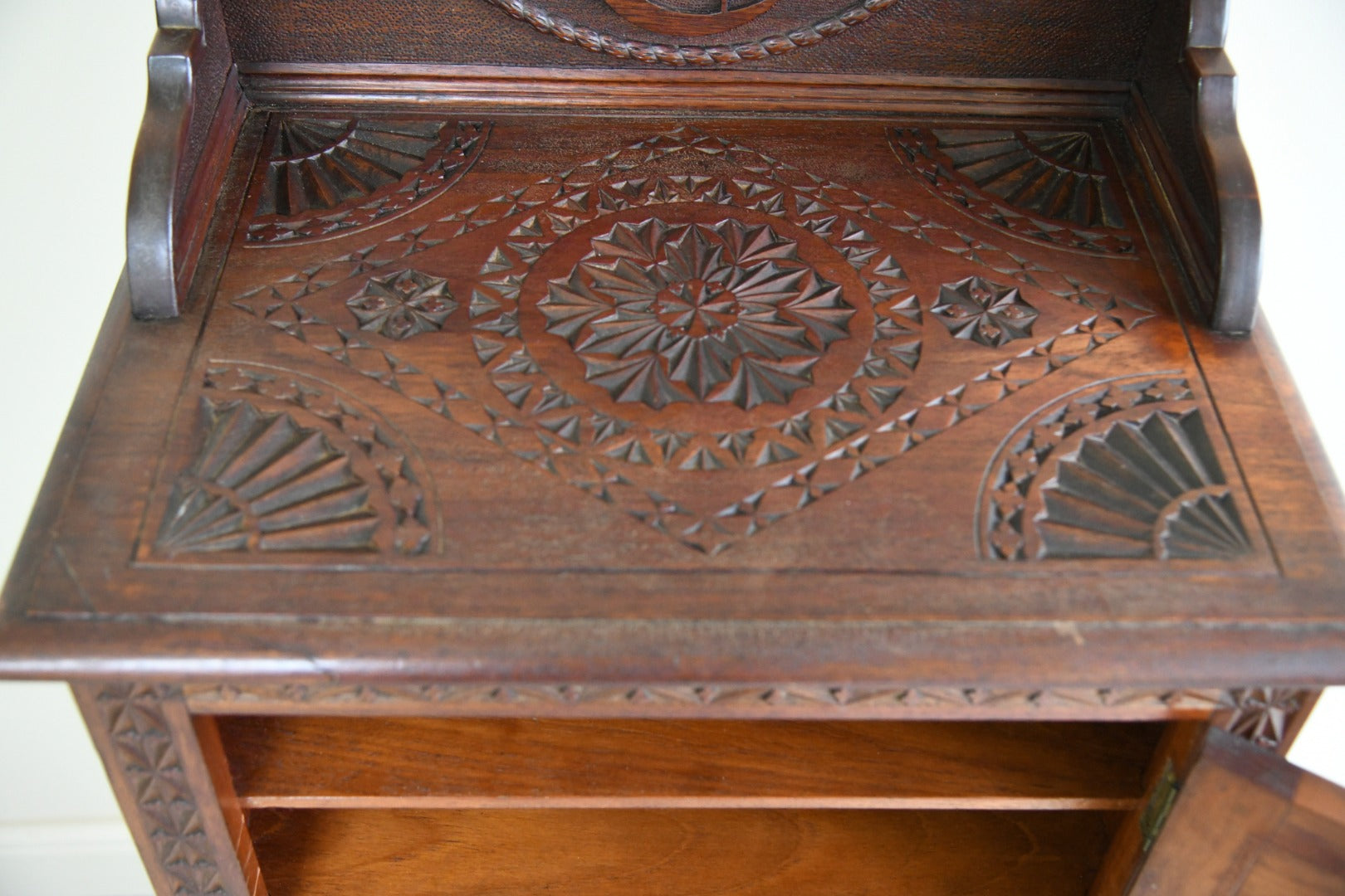 Anglo Indian Teak Carved Cabinet