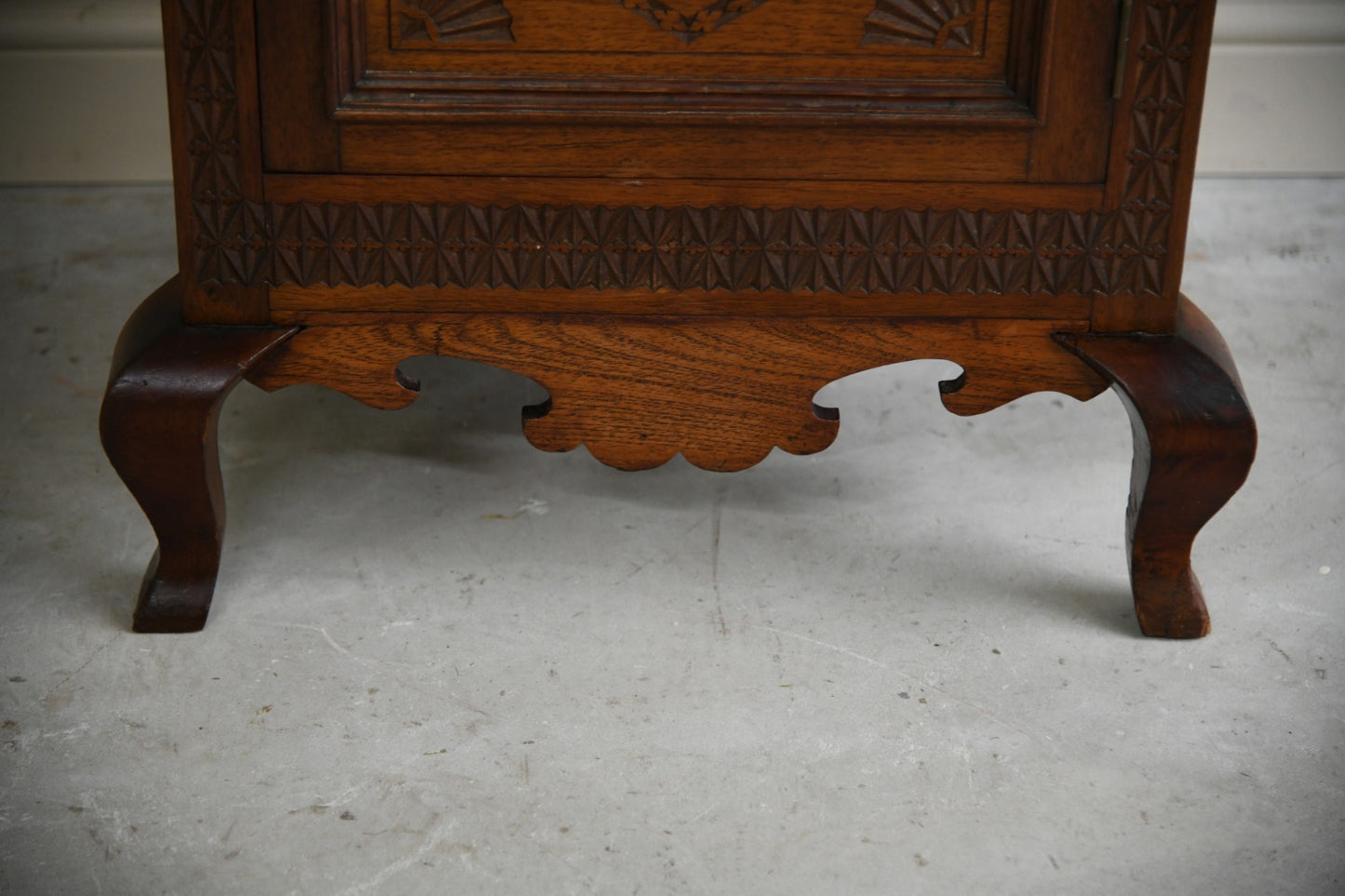 Anglo Indian Teak Carved Cabinet