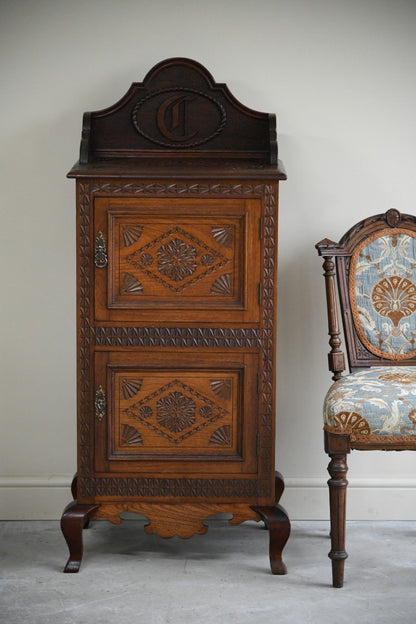 Anglo Indian Teak Carved Cabinet