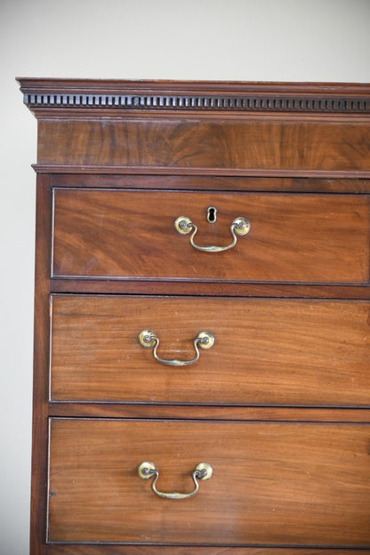 Georgian Mahogany Chest on Chest Tallboy