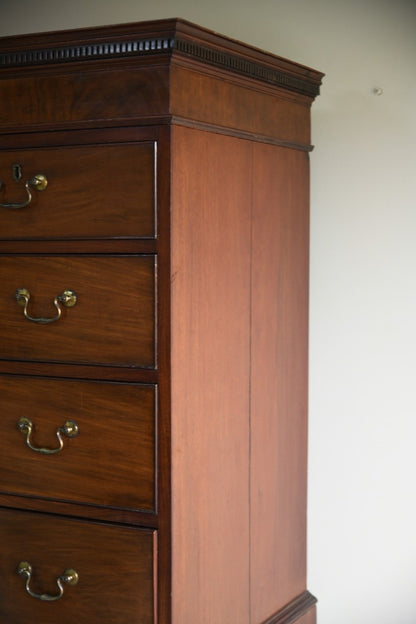 Georgian Mahogany Chest on Chest Tallboy