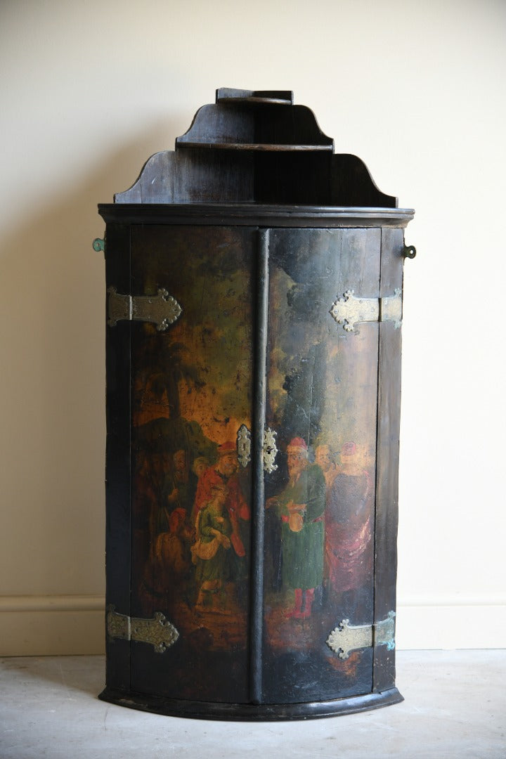 Georgian Painted Corner Cupboard