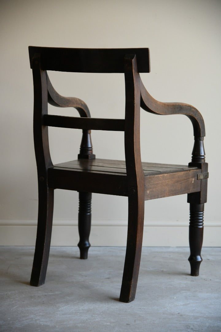 Single Georgian Oak Carver Chair